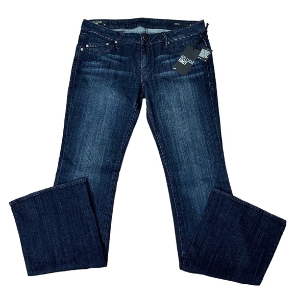 Mens William RAST Denim Jeans 31 x 35 Pants Navy Blue Bootcut Stretch Denim New - Picture 3 of 12